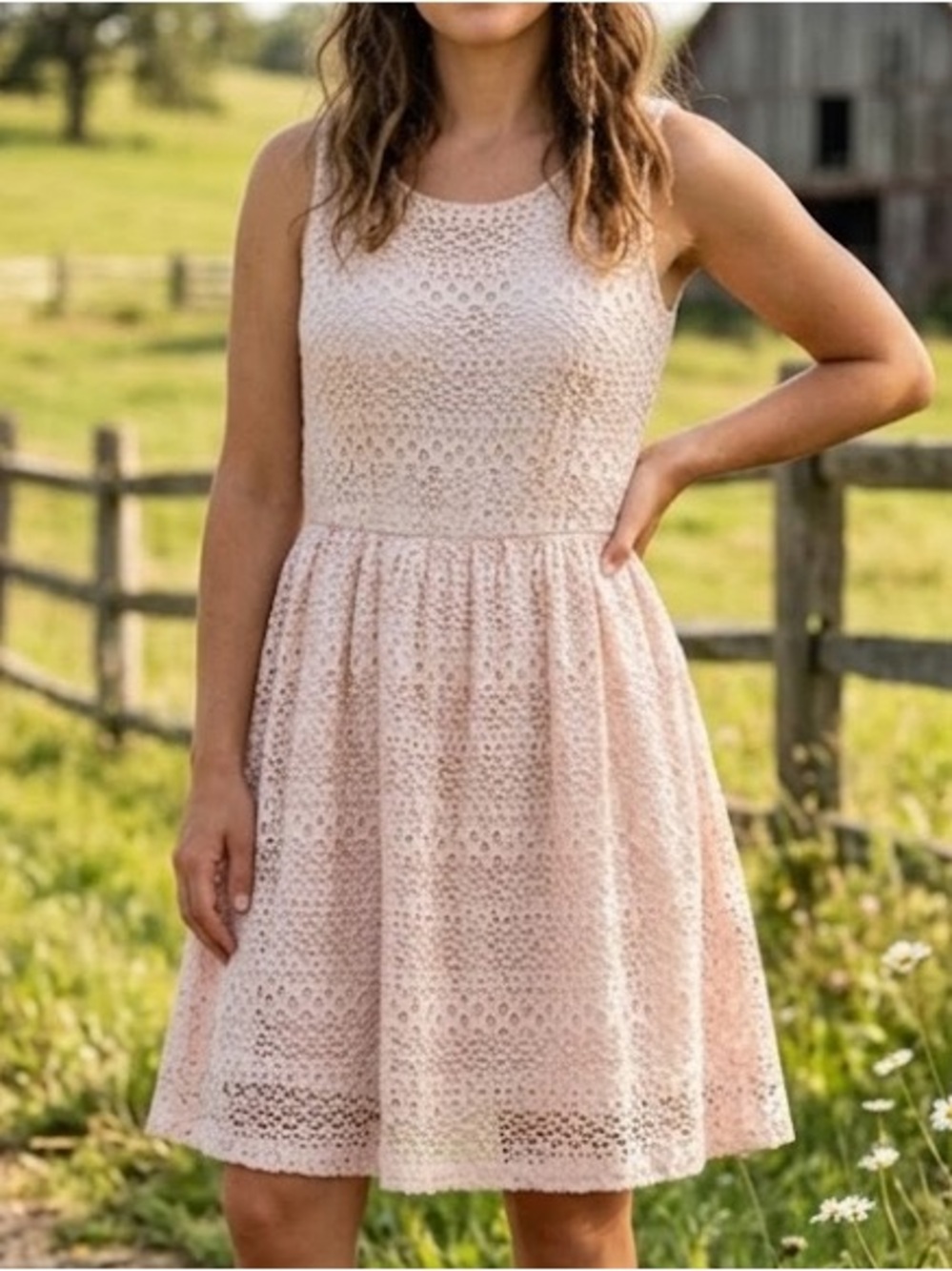 Lace Sleeveless Dress